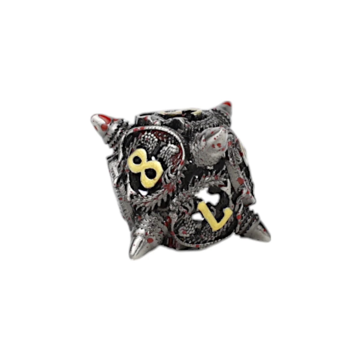 LPG Dice Xeno Hollow Dice Set Bloodied Metal - Image 6