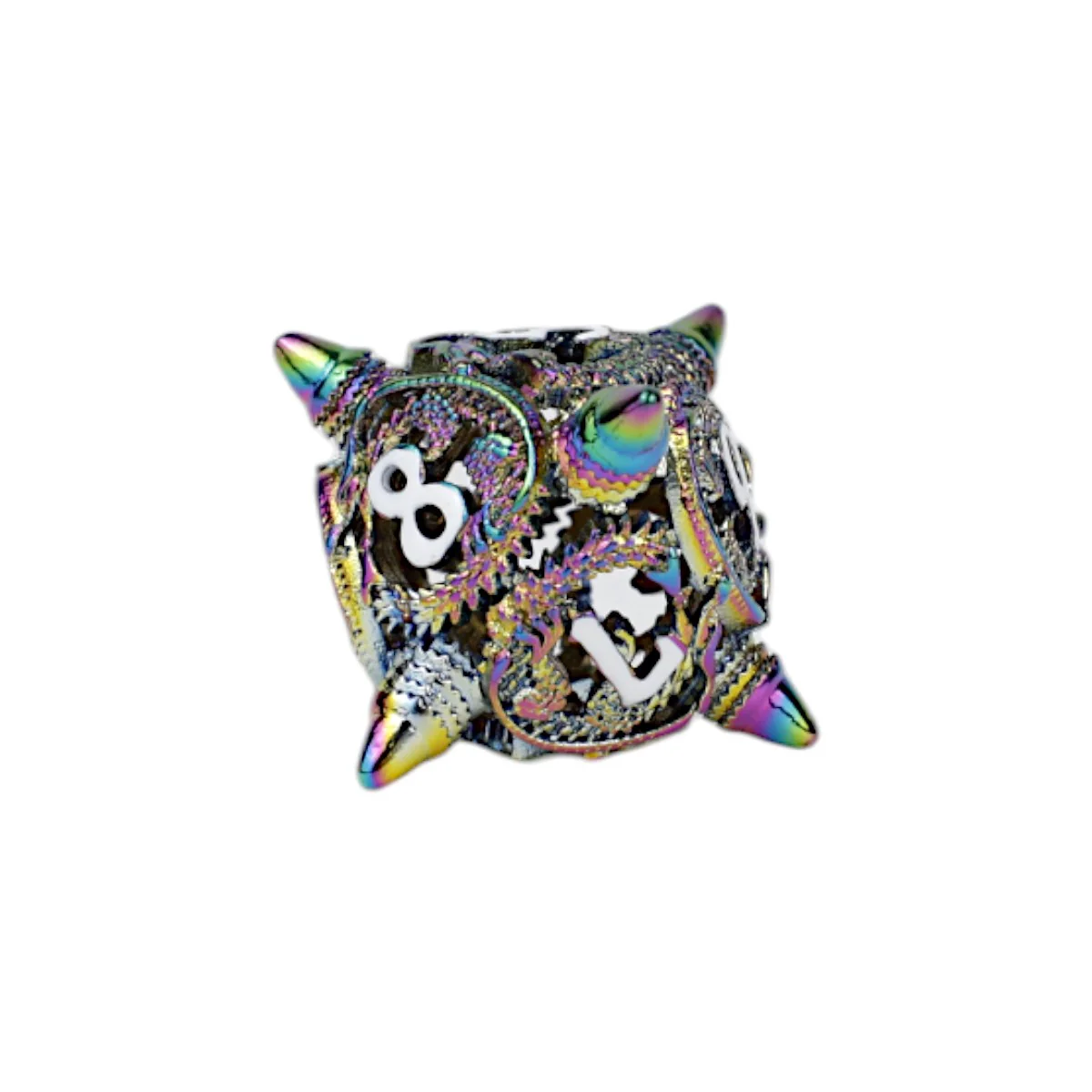 LPG Dice Xeno Hollow Dice Set Oilslick - Image 6