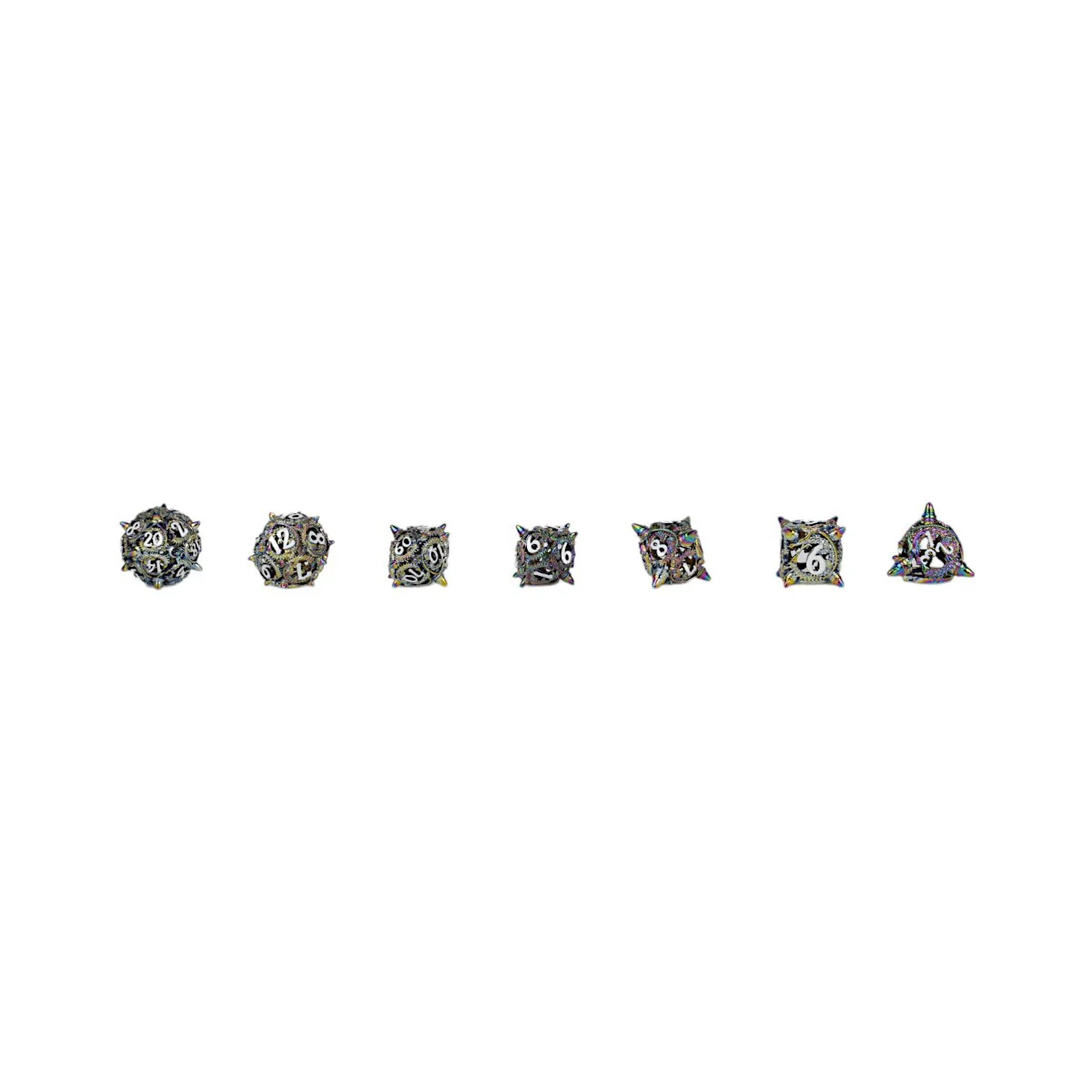 LPG Dice Xeno Hollow Dice Set Oilslick - Image 9