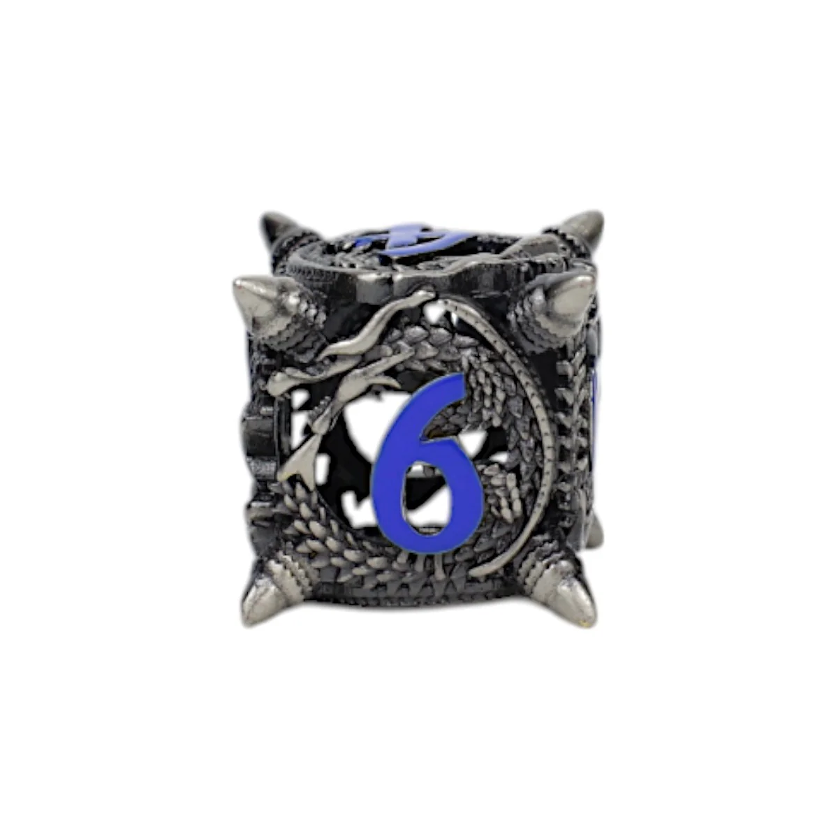 LPG Dice Xeno Hollow Dice Set Steel/Blue - Image 7