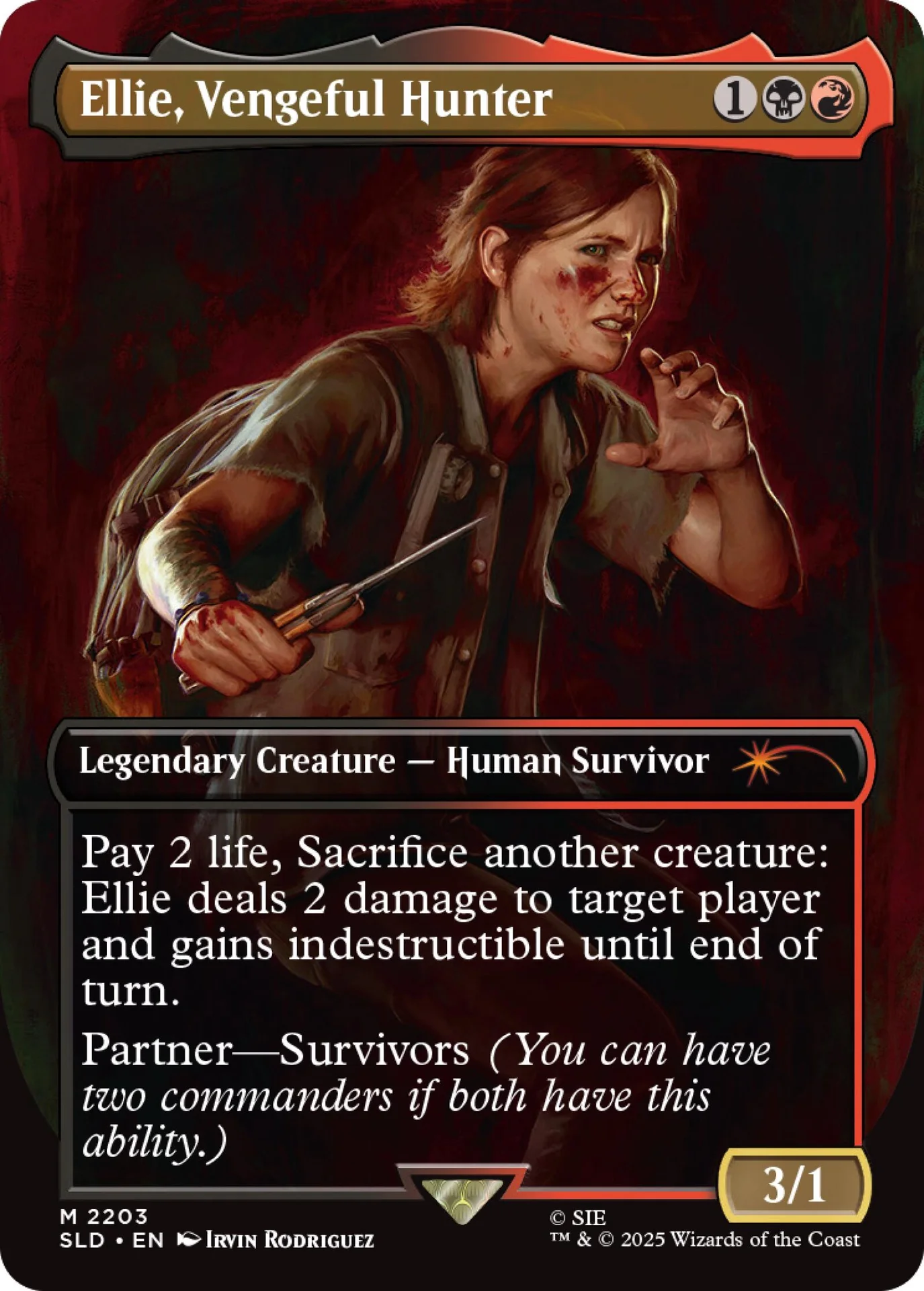 Magic the Gathering Secret Lair Playstation The Last of Us Part II  (Non-Foil) - Image 3