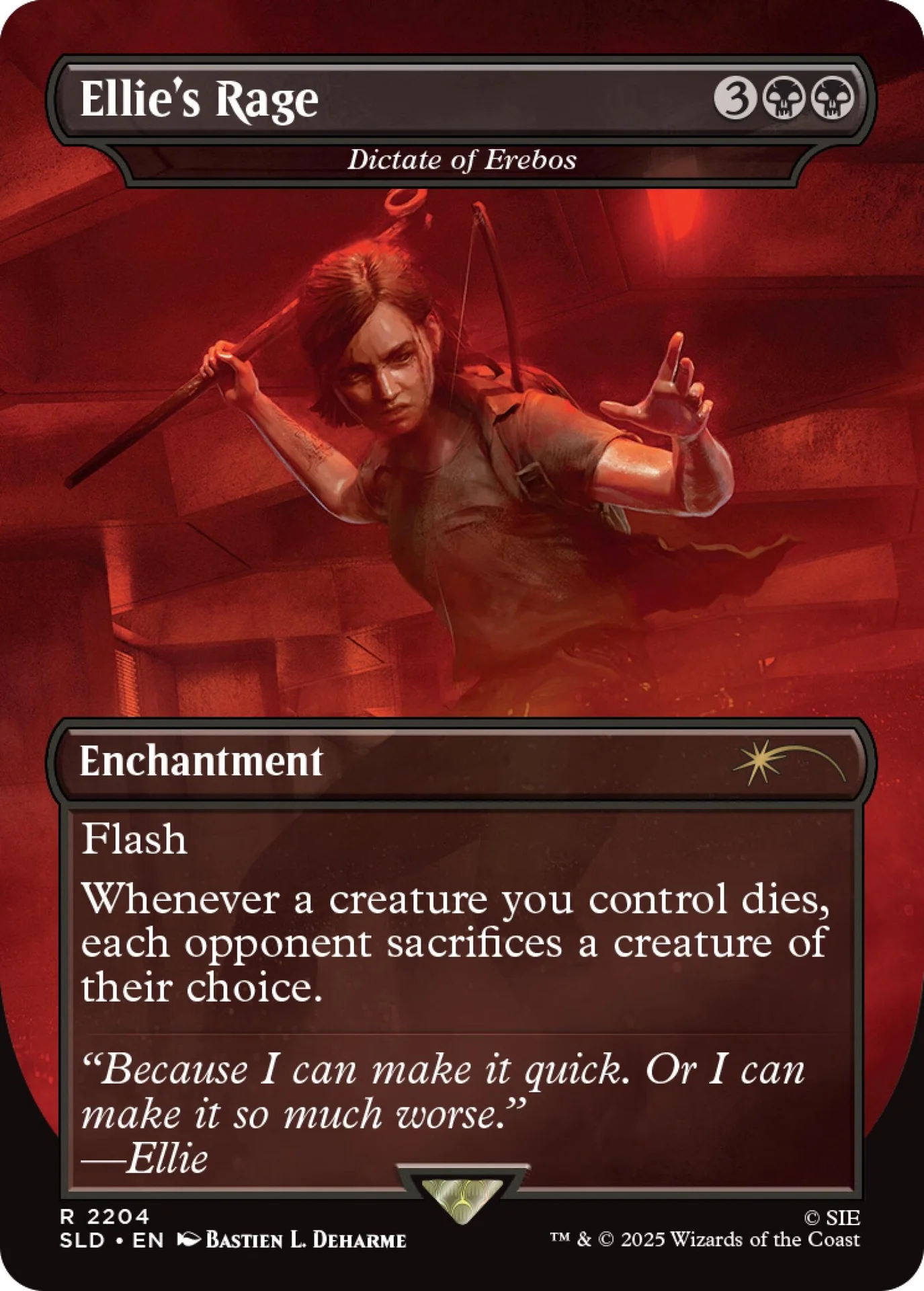 Magic the Gathering Secret Lair Playstation The Last of Us Part II  (Non-Foil) - Image 4