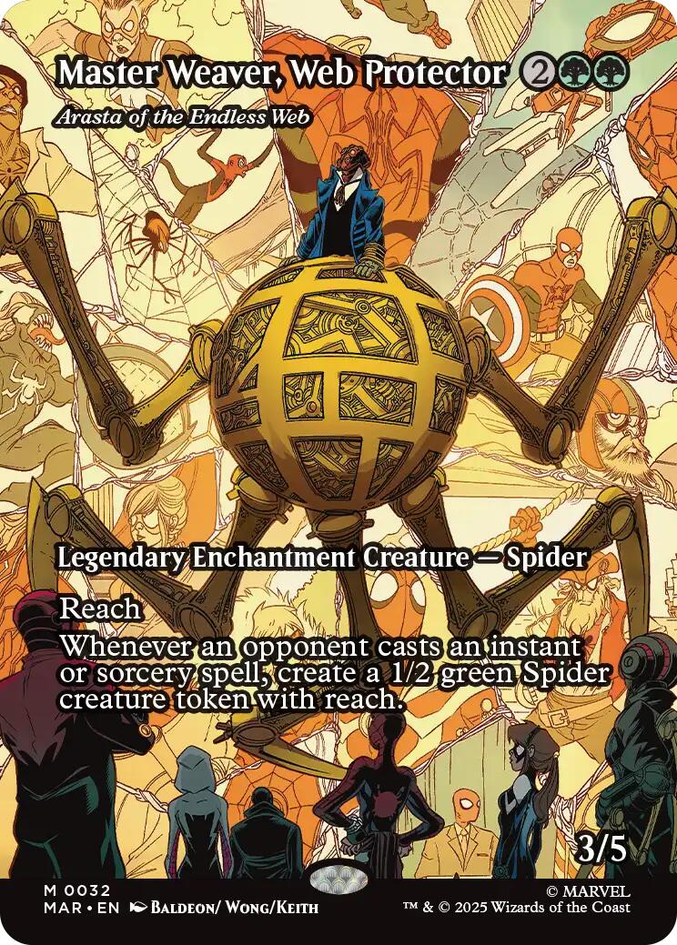 Master Weaver, Web Protector - Arasta of the Endless Web (Borderless) [Marvel Universe: Eternal-Legal]