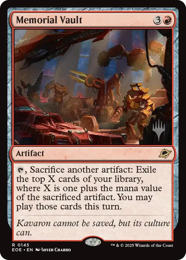 Memorial Vault (Promo Pack) [Edge of Eternities Promo Pack]