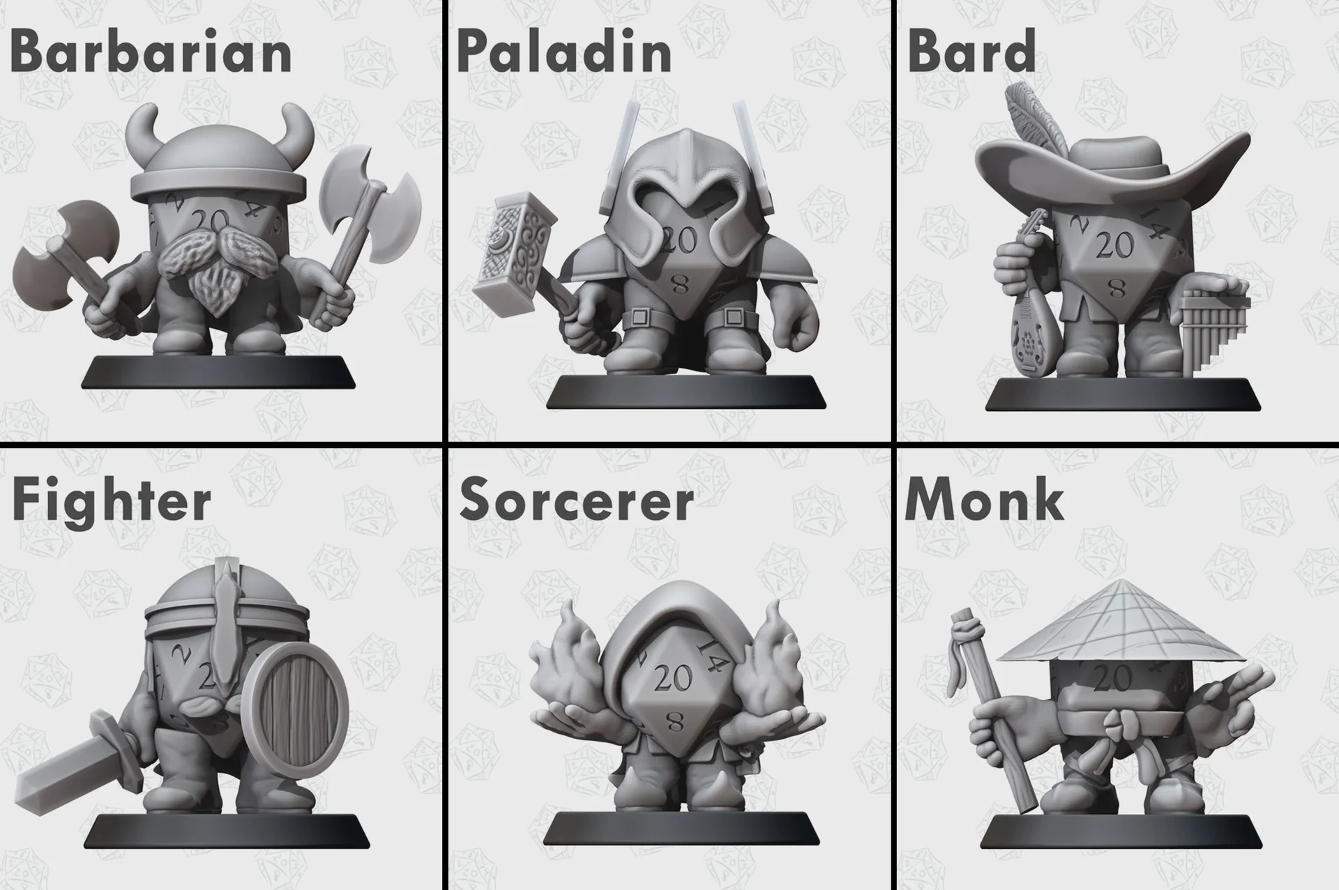 Pluto Minis D20 Heroes - Set A