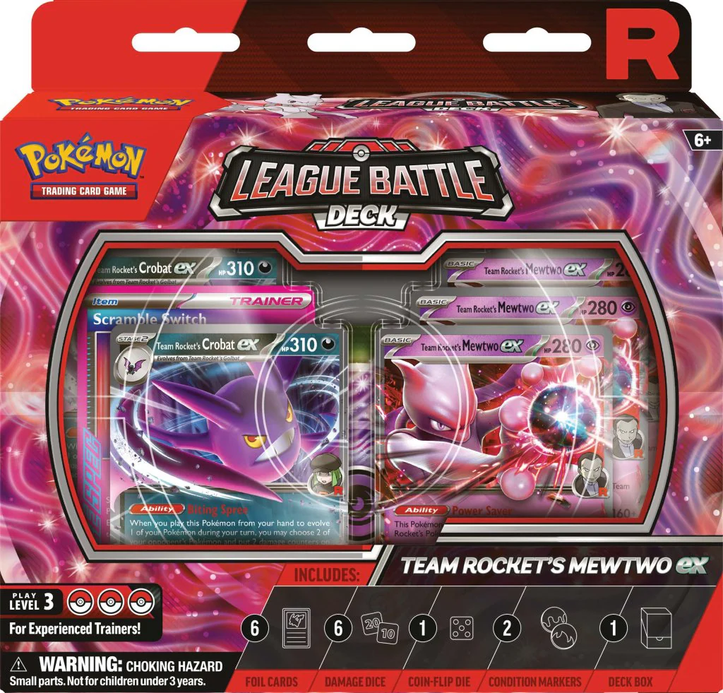 Pokémon TCG: Team Rocket’s Mewtwo ex League Battle Deck - Image 2