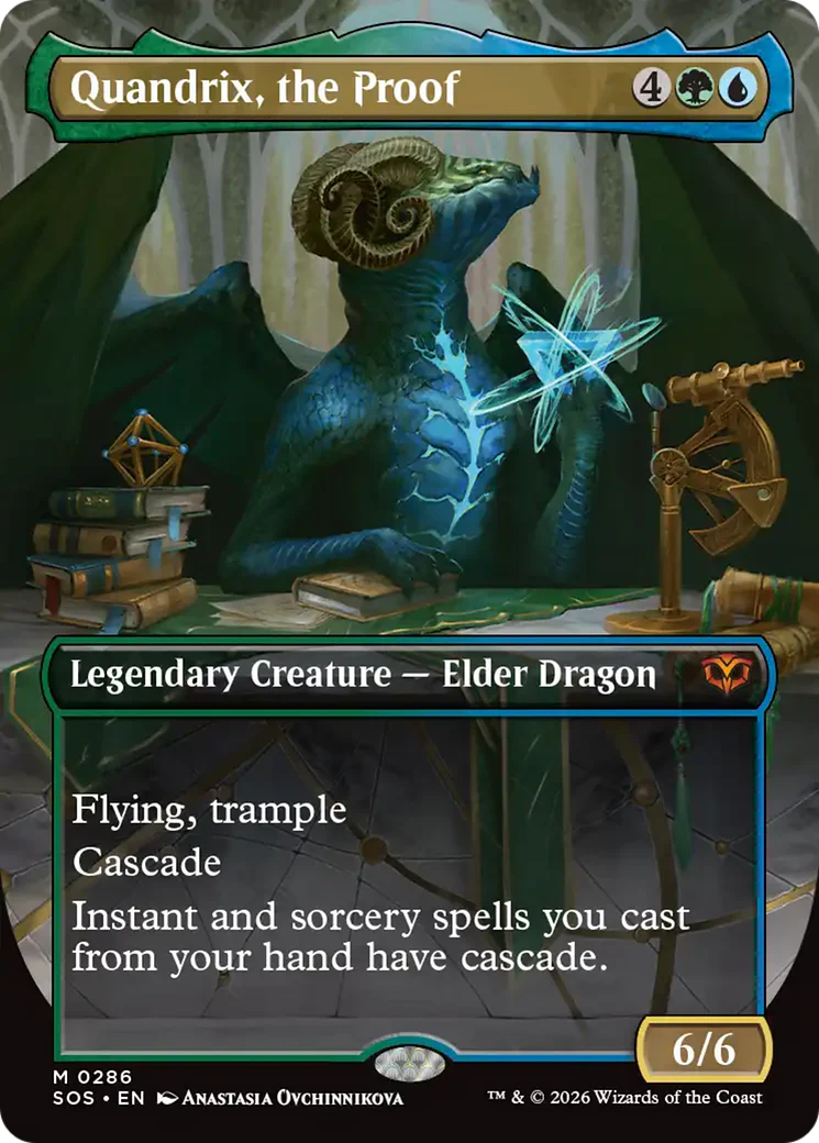 Quandrix, the Proof (Borderless) [Secrets of Strixhaven]