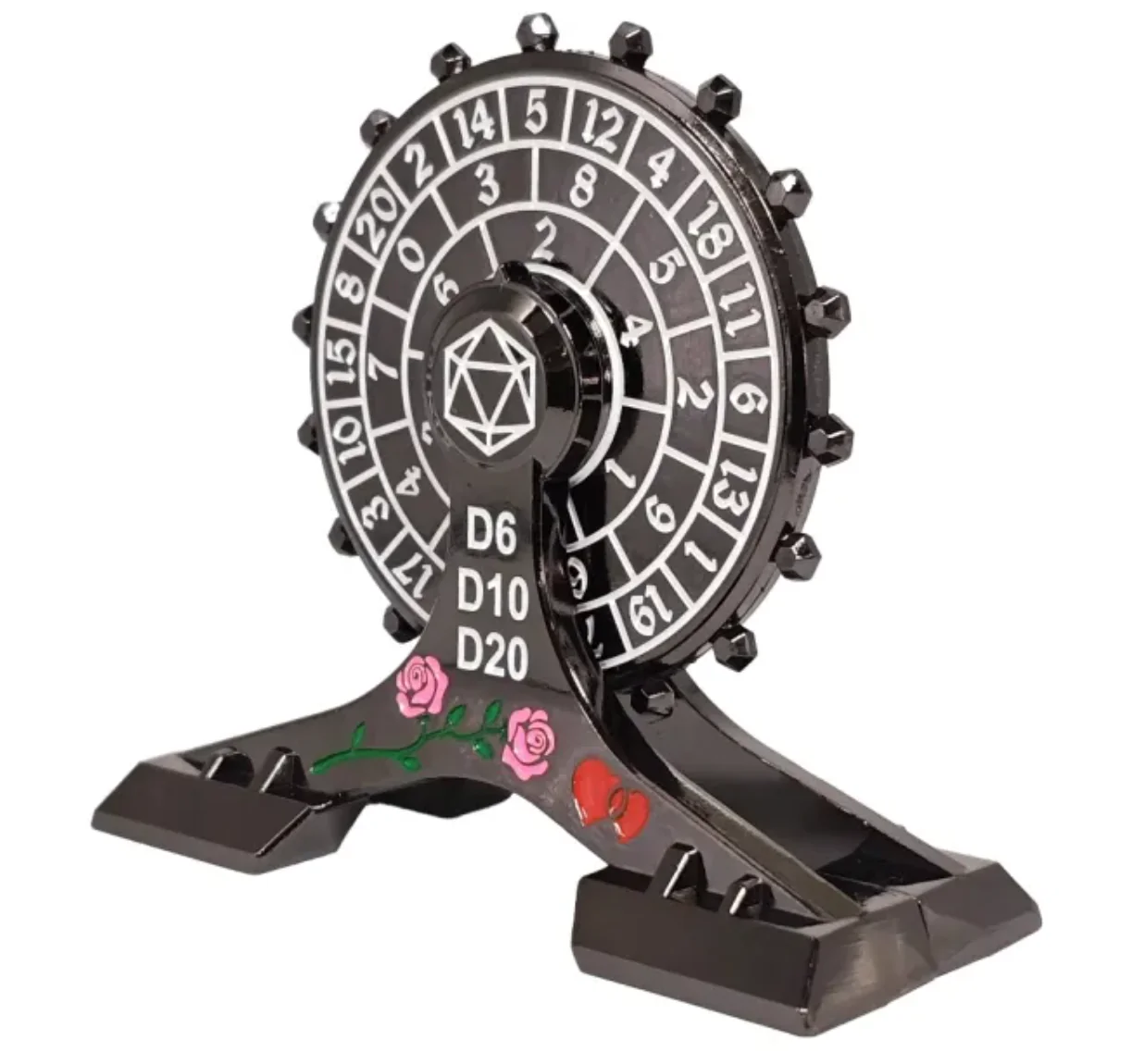 RPG Spinning Ferris Wheel Dice - Black Metal