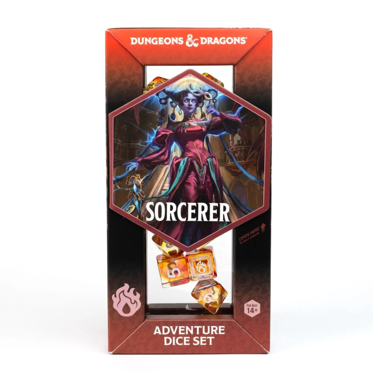 Sirius Dice - D&D Adventure Dice - Sorcerer -Orange