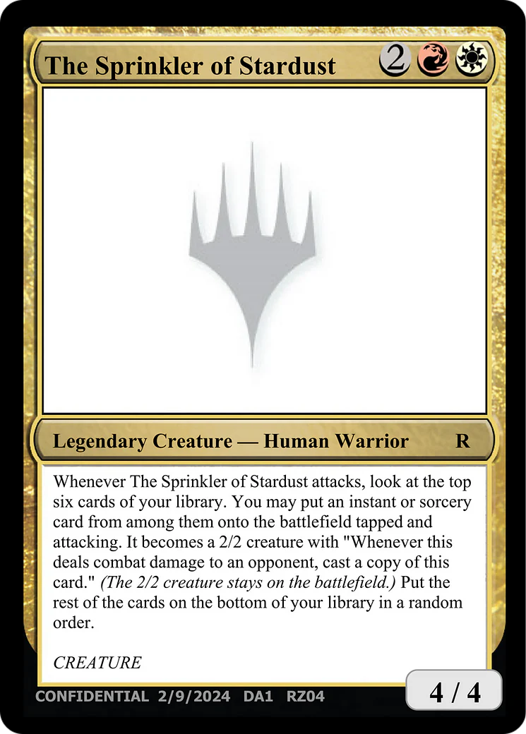 The Sprinkler of Stardust [Unknown Event]