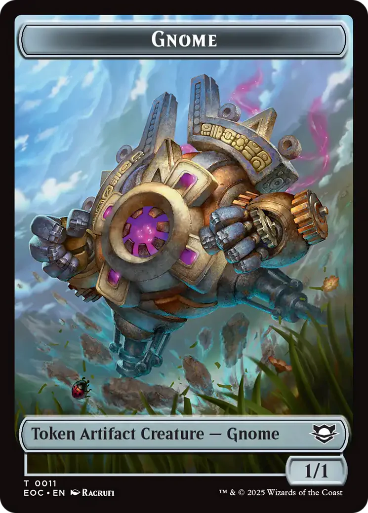 Thopter // Gnome Double-Sided Token [Edge of Eternities Commander Tokens] - Image 2
