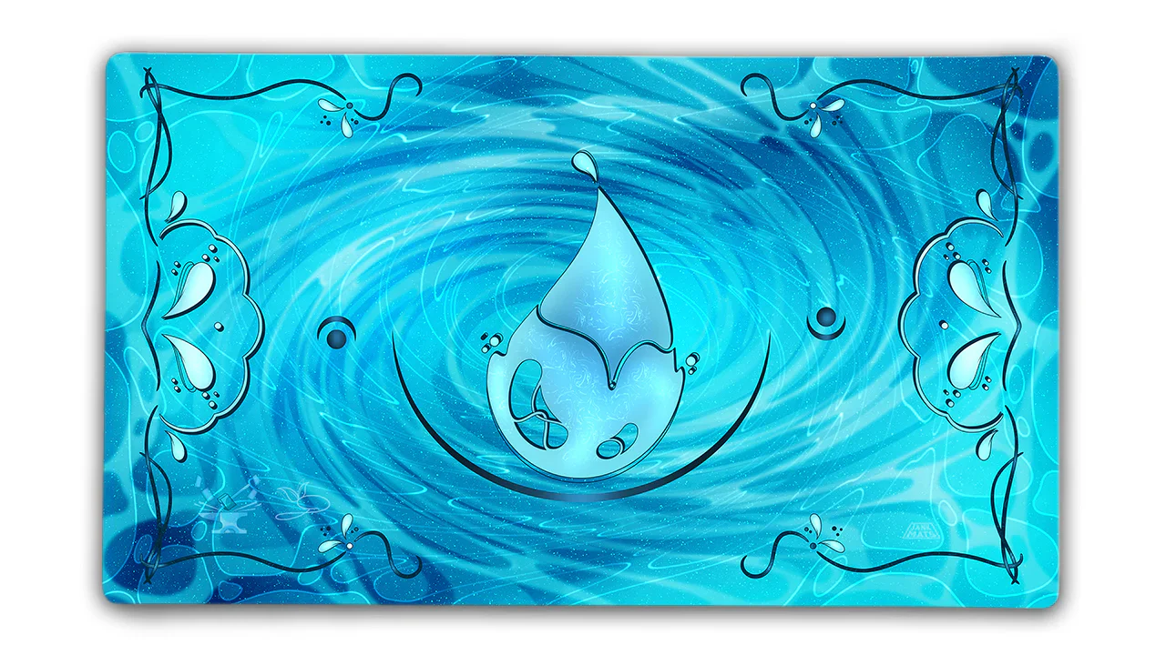 Token Forge Stitched Edge Mana Playmat - Blue