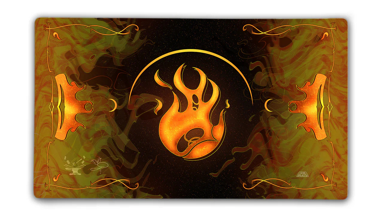Token Forge Stitched Edge Mana Playmat - Red