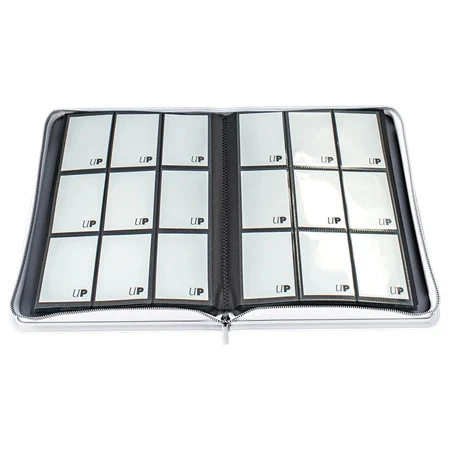 ULTRA PRO Binder - Vivid 9-Pocket Zippered Pro Binder - White - Image 3