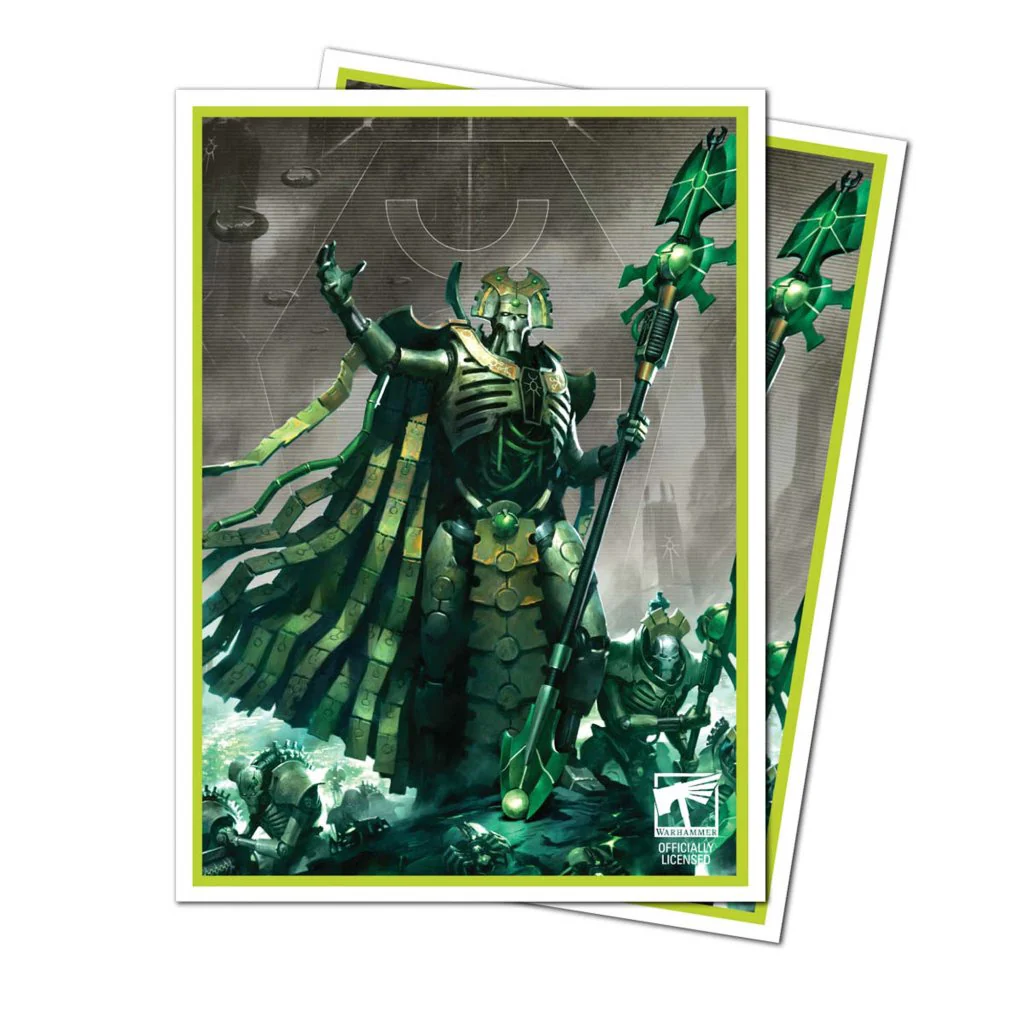 ULTRA PRO Warhammer 40000: Codex Aligned 105ct Apex Deck Protector Sleeves - Necrons - Image 2