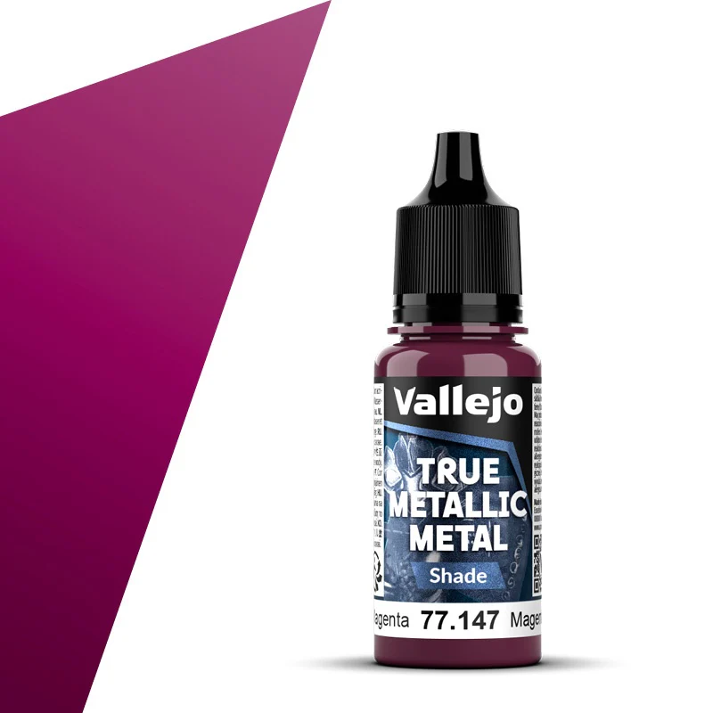 Vallejo - True Metallic Metal - Crimson Magenta 18ml (Shade) - Image 2