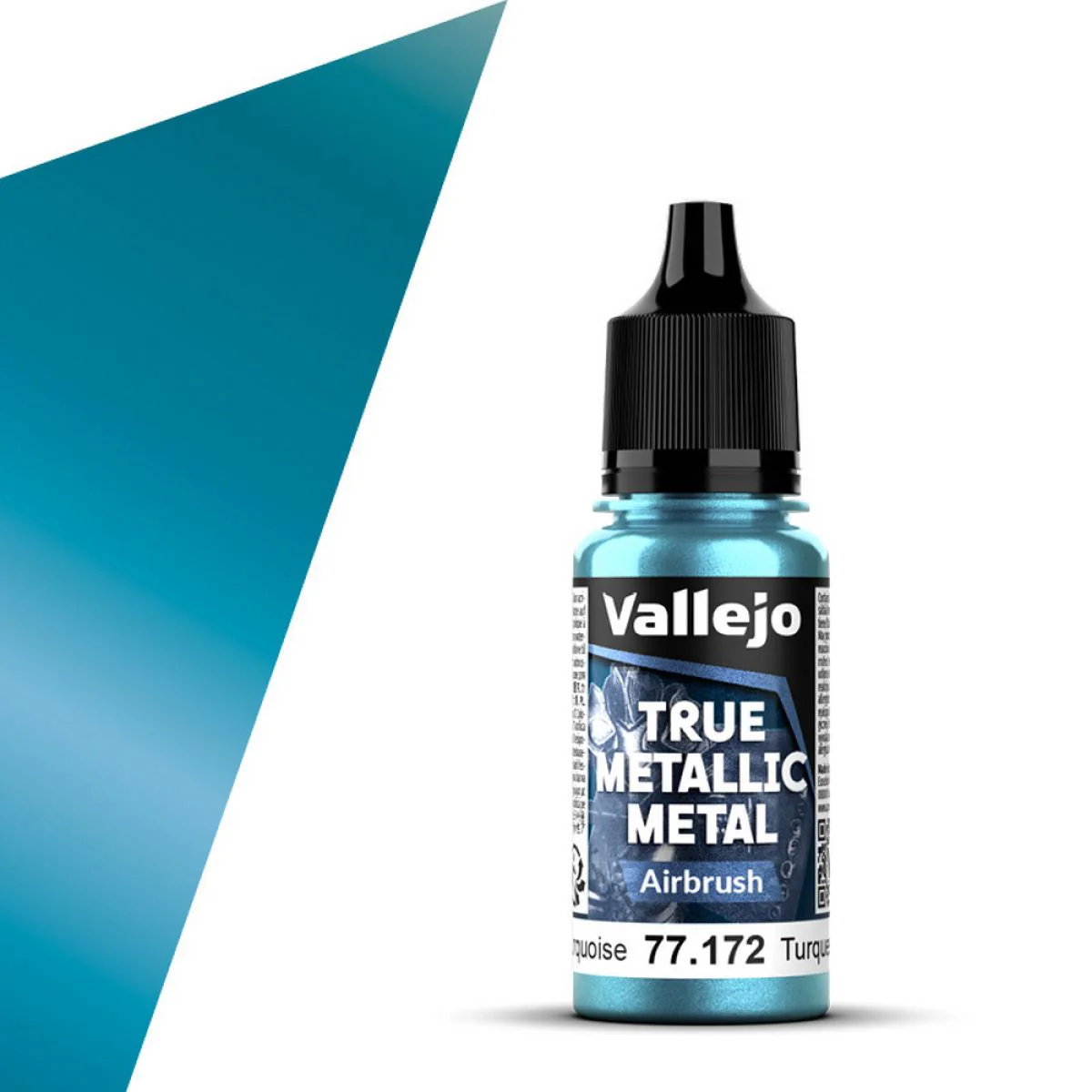 Vallejo - True Metallic Metal - Hydra Turquoise 18ml (Airbrush) - Image 2