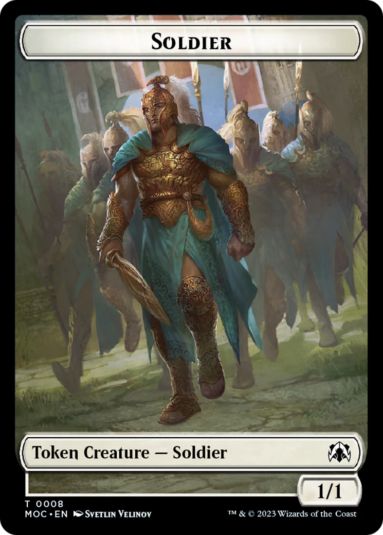 Vampire Knight // Soldier Double-Sided Token [March of the Machine Commander Tokens] - Image 2