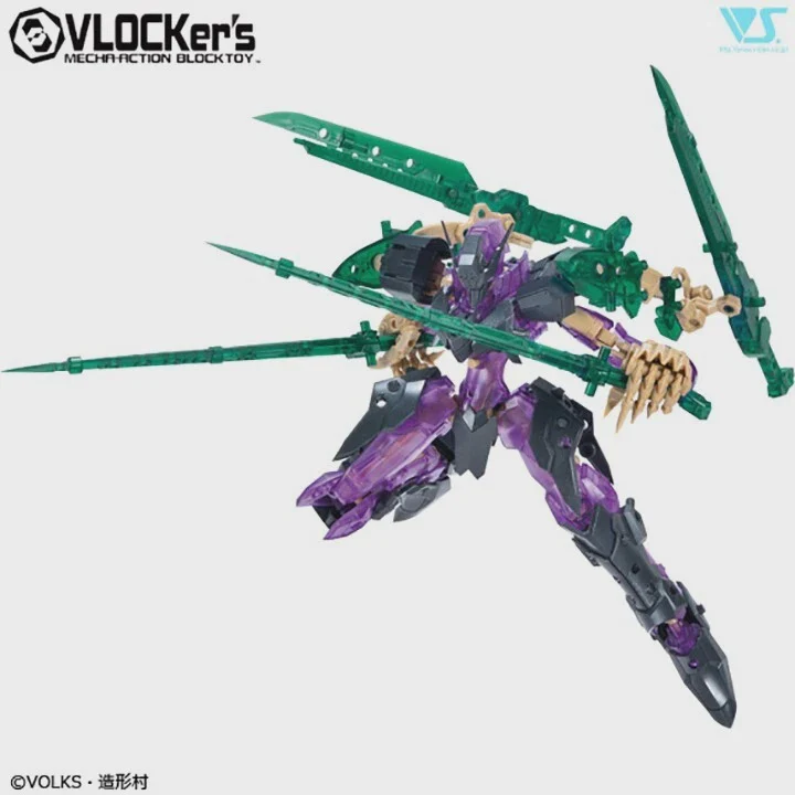 VLOCKer's NEXATE PRIME V-RAID Clear Purple/Black ver. Plastic Model Kit - Image 2
