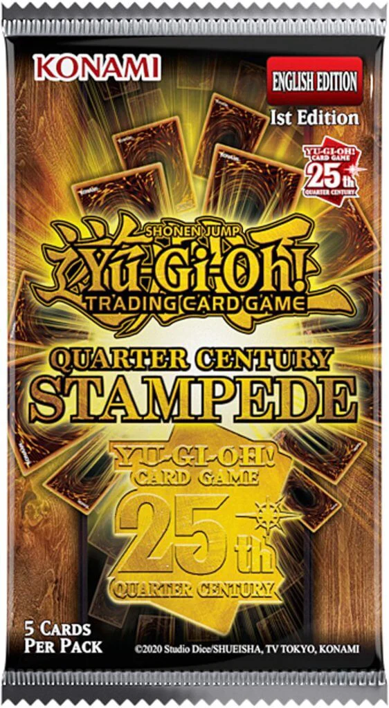 YU-GI-OH! TCG Quarter Century Stampede Collection 5 x card Booster
